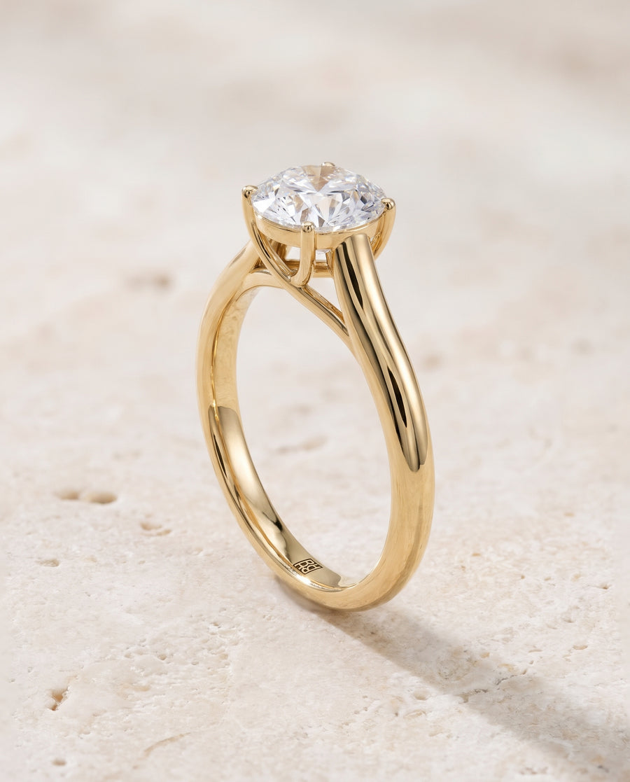 The Quinn Engagement Ring, made to order in our Los Angeles atelier