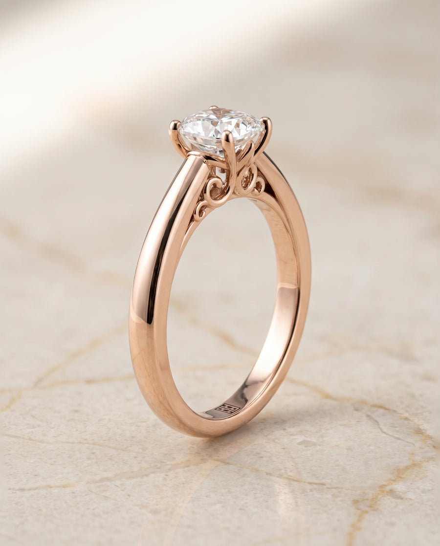 The Rio Engagement Ring, made to order in our Los Angeles atelier