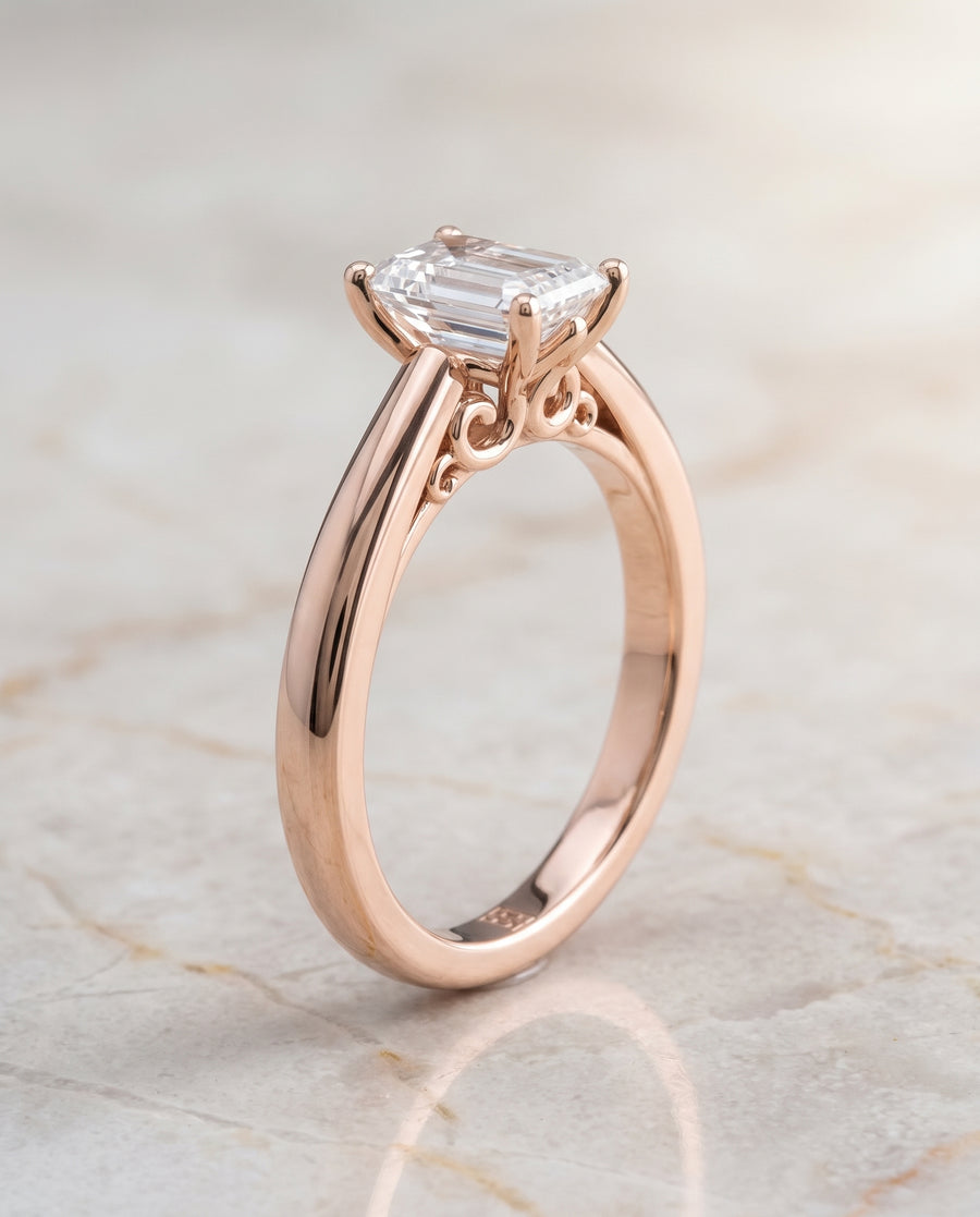 The Rio Engagement Ring, made to order in our Los Angeles atelier