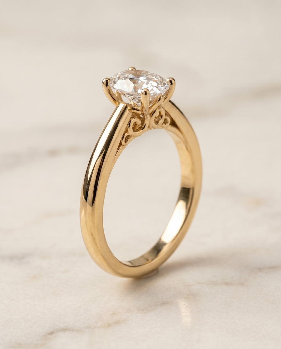 The Rio Engagement Ring, made to order in our Los Angeles atelier