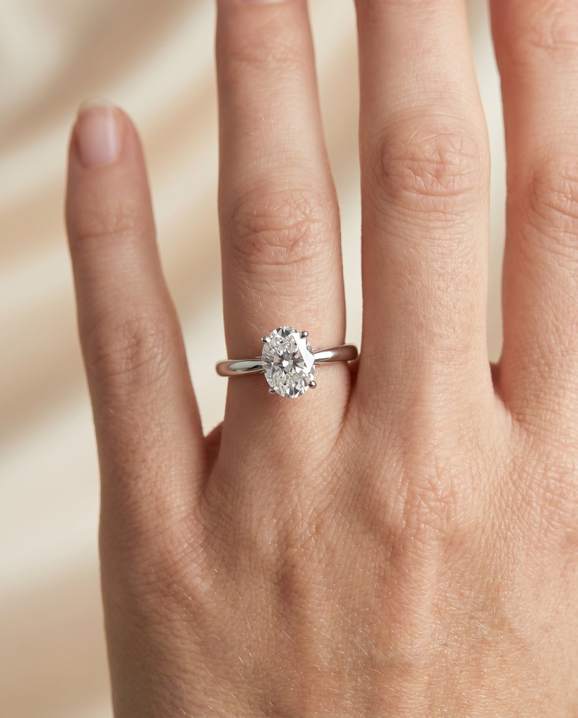 The Rio engagement ring setting in Platinum, scroll gallery comfort fit solitaire design | RockHer