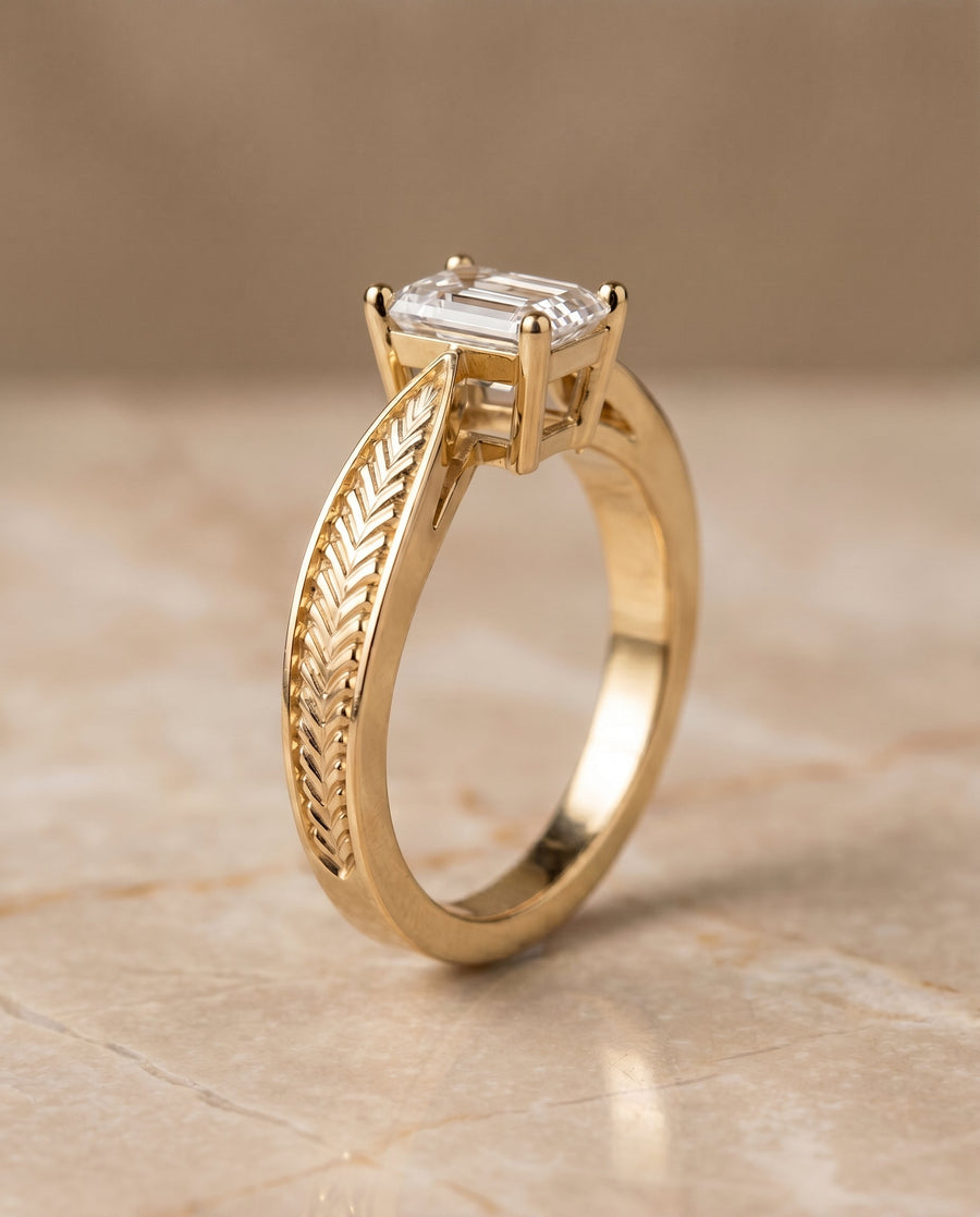 The Roberta Select Engagement Ring, made to order in our Los Angeles atelier