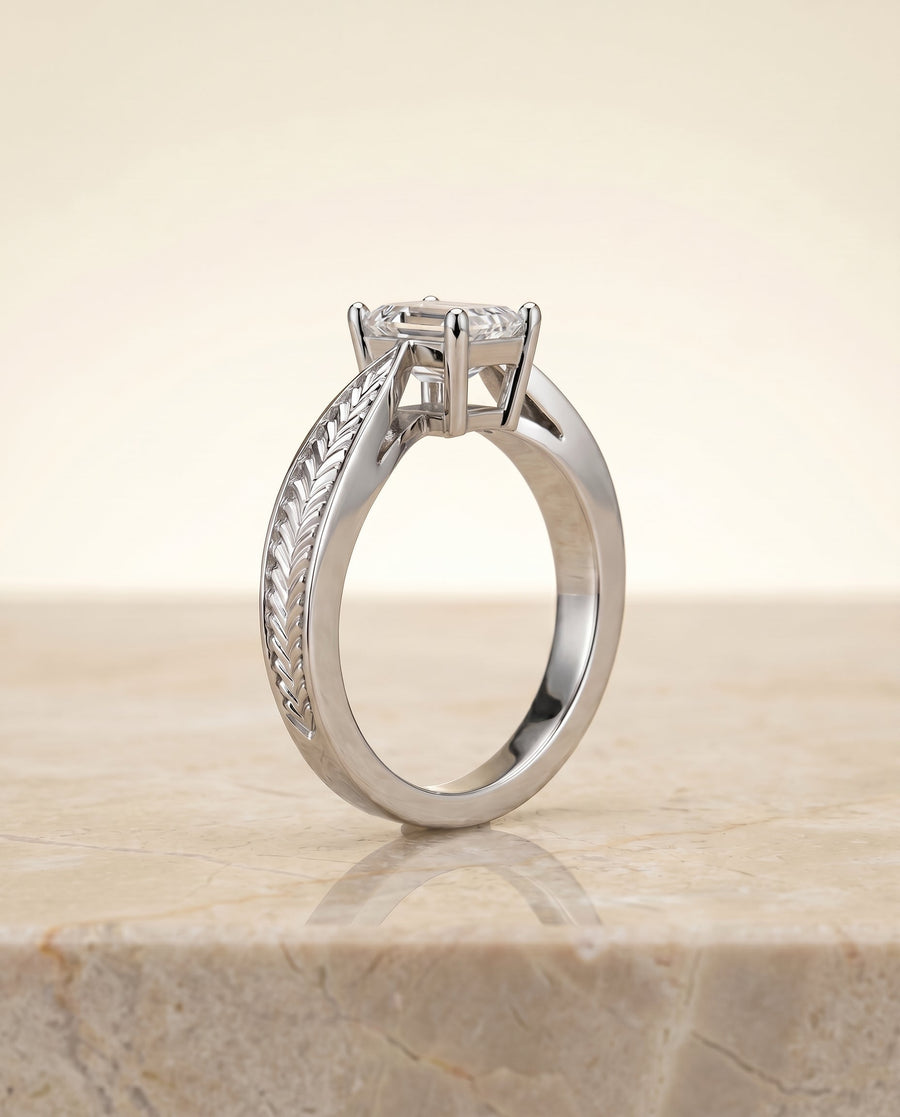 The Roberta Select Engagement Ring, made to order in our Los Angeles atelier