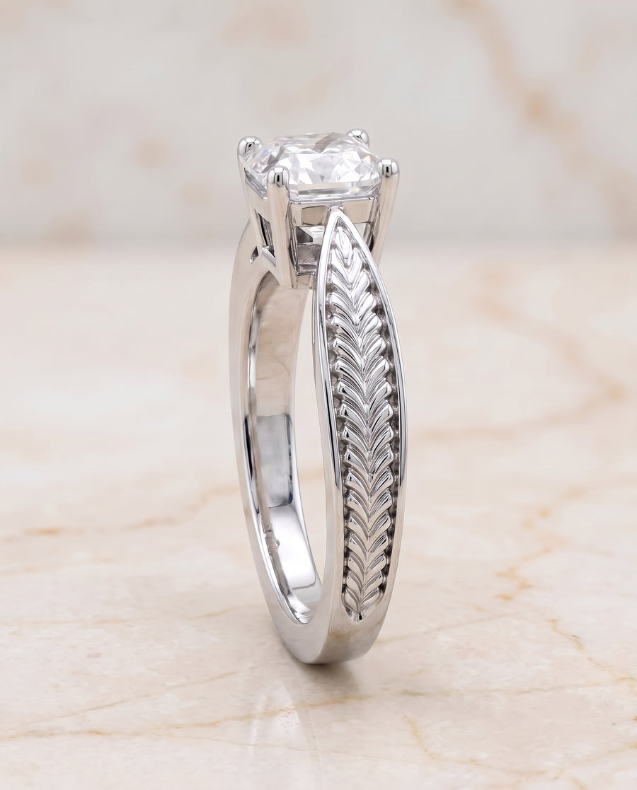 The Roberta Engagement Ring, made to order in our Los Angeles atelier