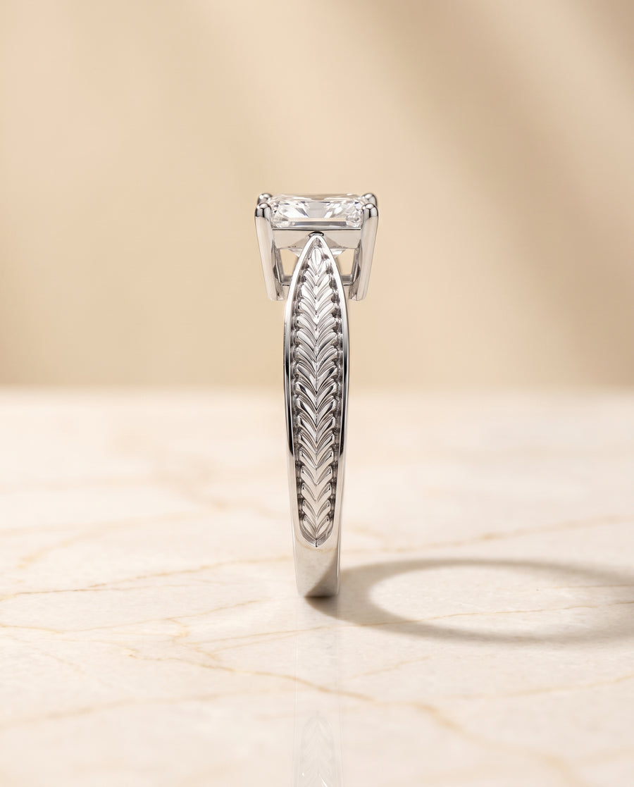 The Roberta Engagement Ring, made to order in our Los Angeles atelier