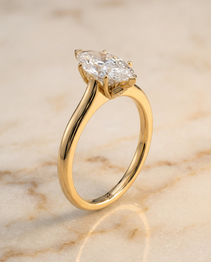 The Rosanna Engagement Ring, made to order in our Los Angeles atelier