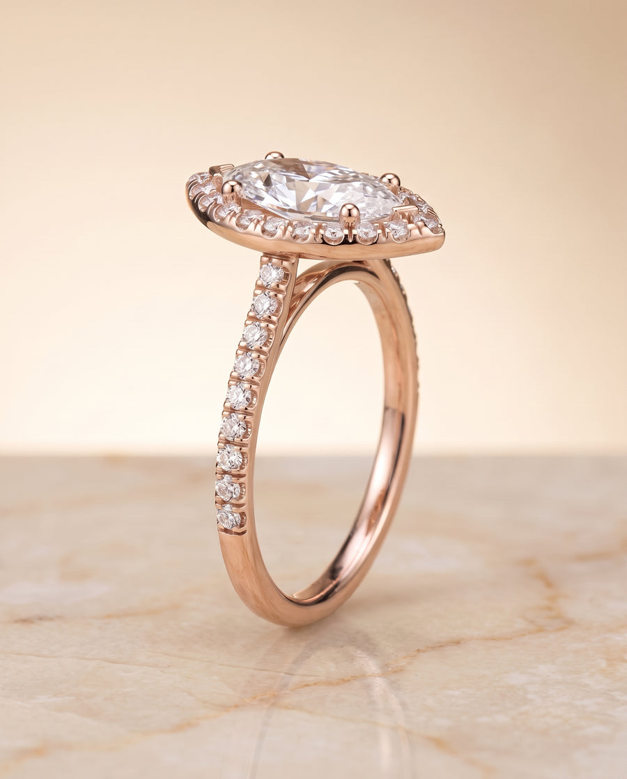 The Sade Engagement Ring, made to order in our Los Angeles atelier