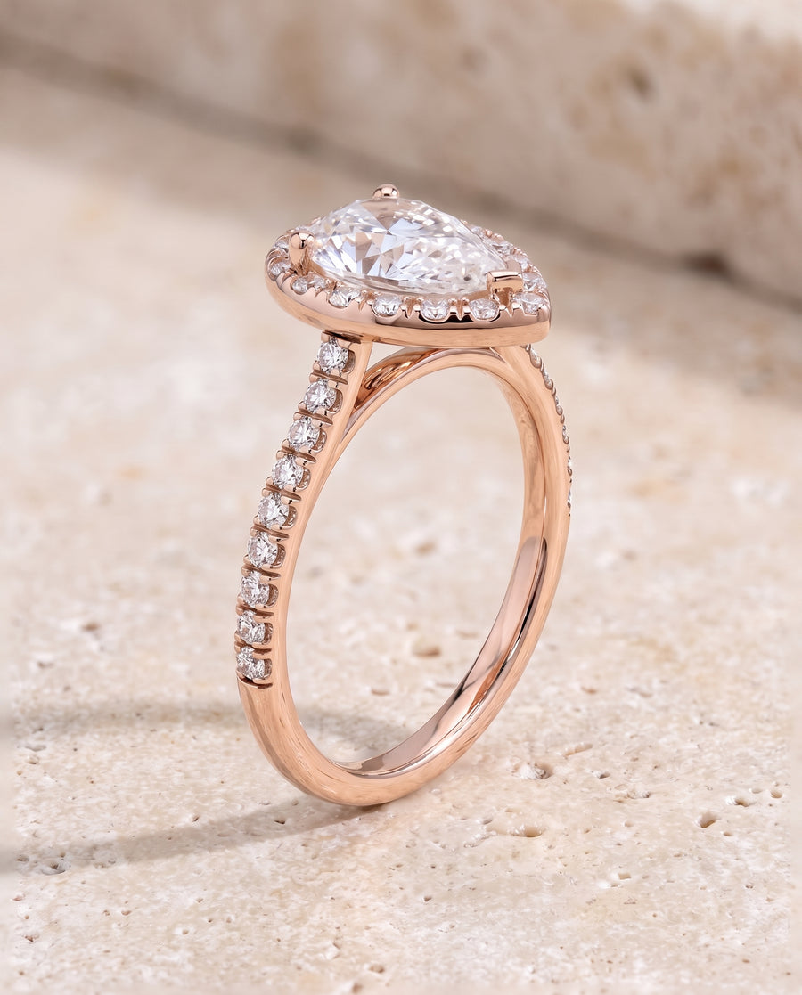 The Sade Engagement Ring, made to order in our Los Angeles atelier
