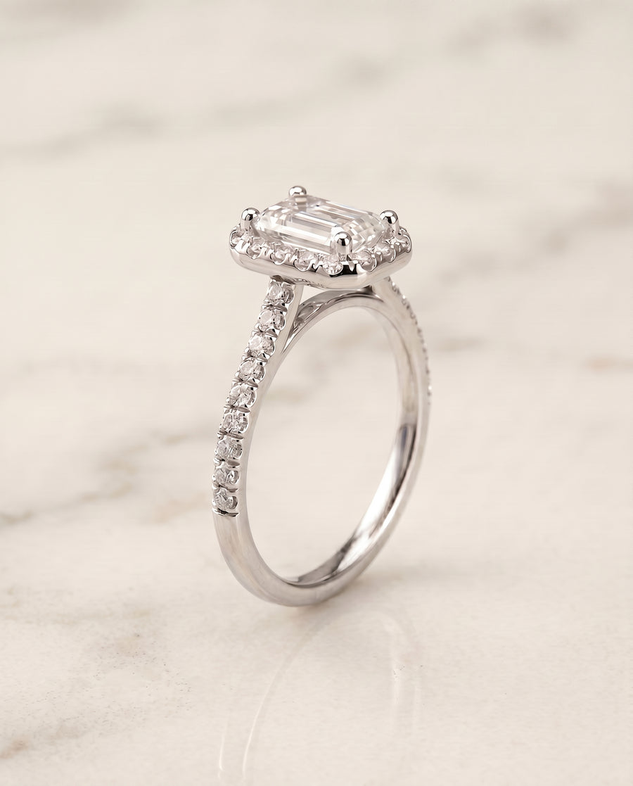 The Sade Engagement Ring, made to order in our Los Angeles atelier