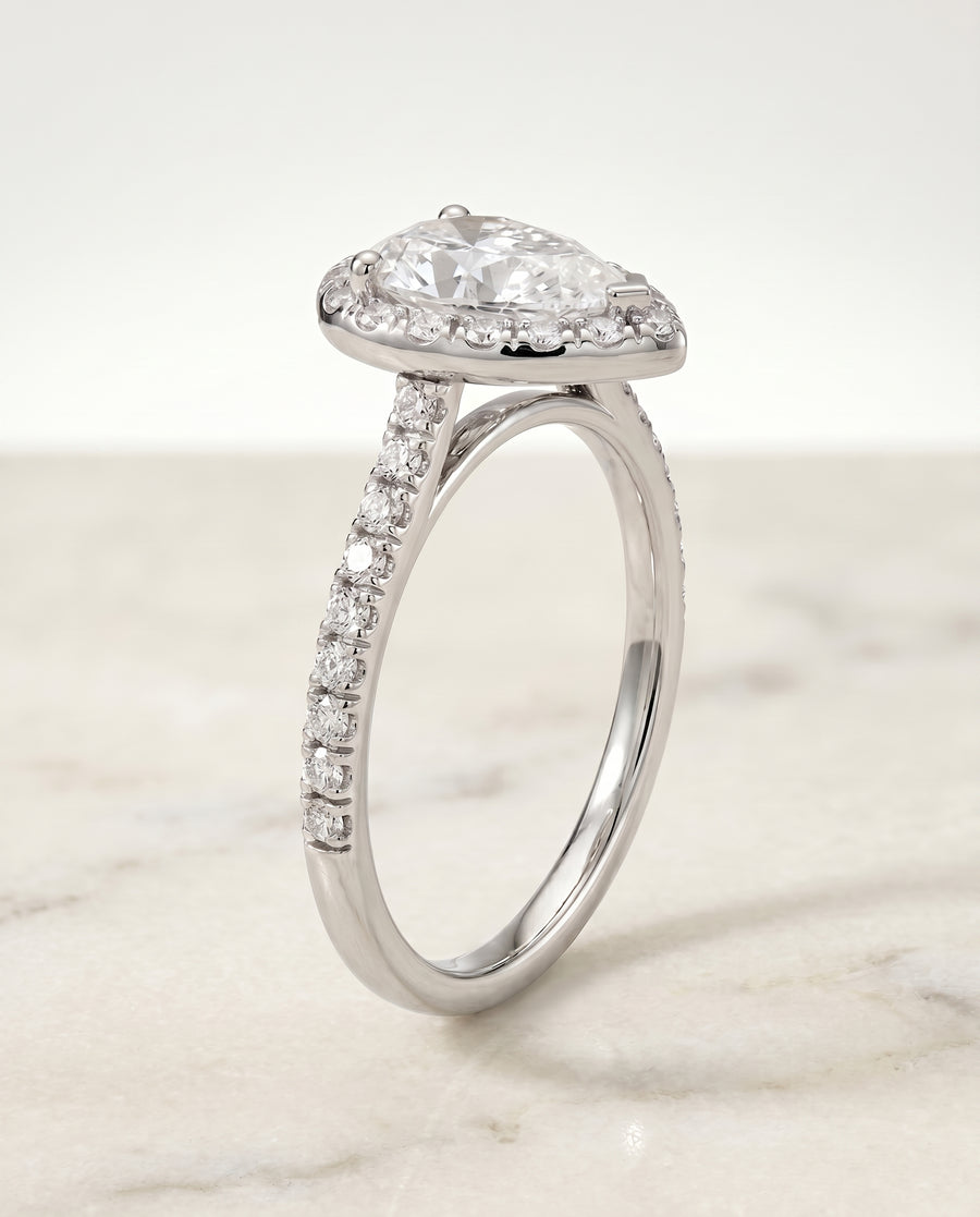 The Sade Engagement Ring, made to order in our Los Angeles atelier