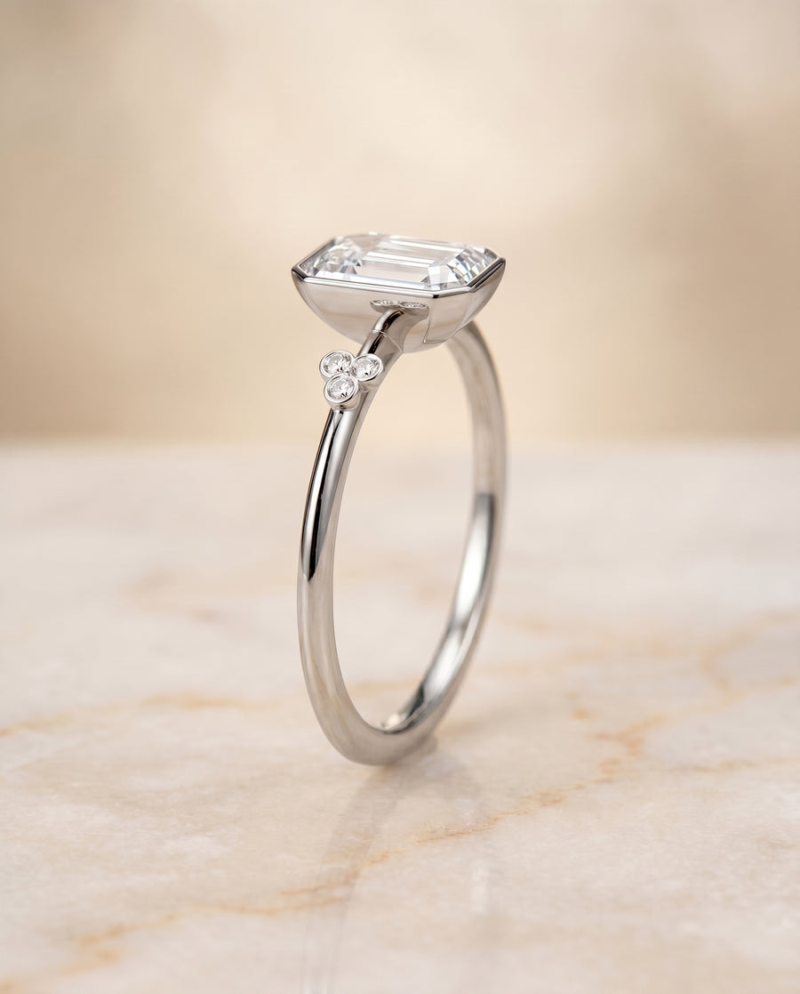 The Selena Engagement Ring, made to order in our Los Angeles atelier