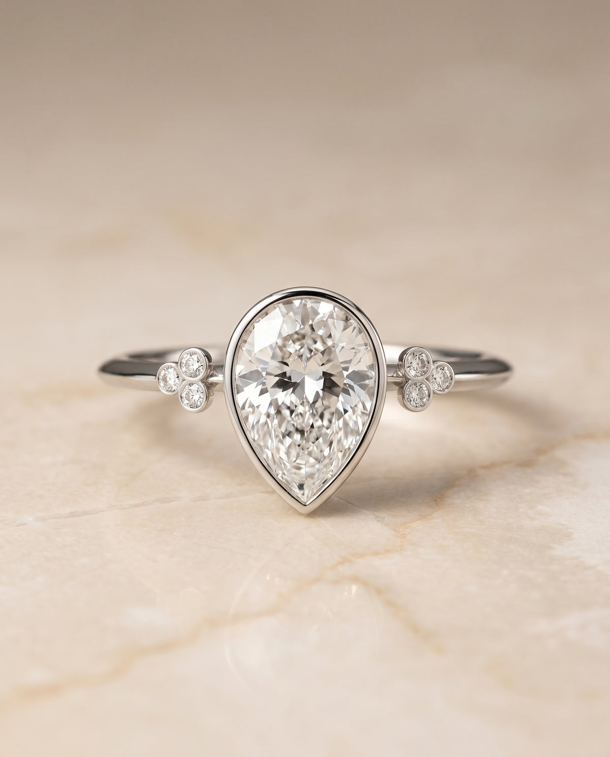 The Selena princess engagement ring setting in Platinum | RockHer