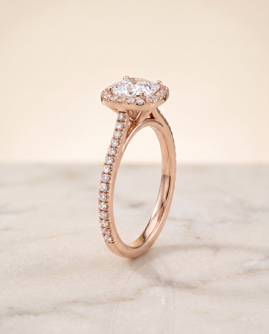 The Sonata Engagement Ring, made to order in our Los Angeles atelier