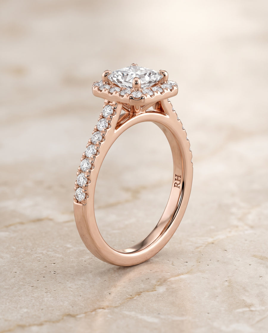 The Sonata Engagement Ring, made to order in our Los Angeles atelier