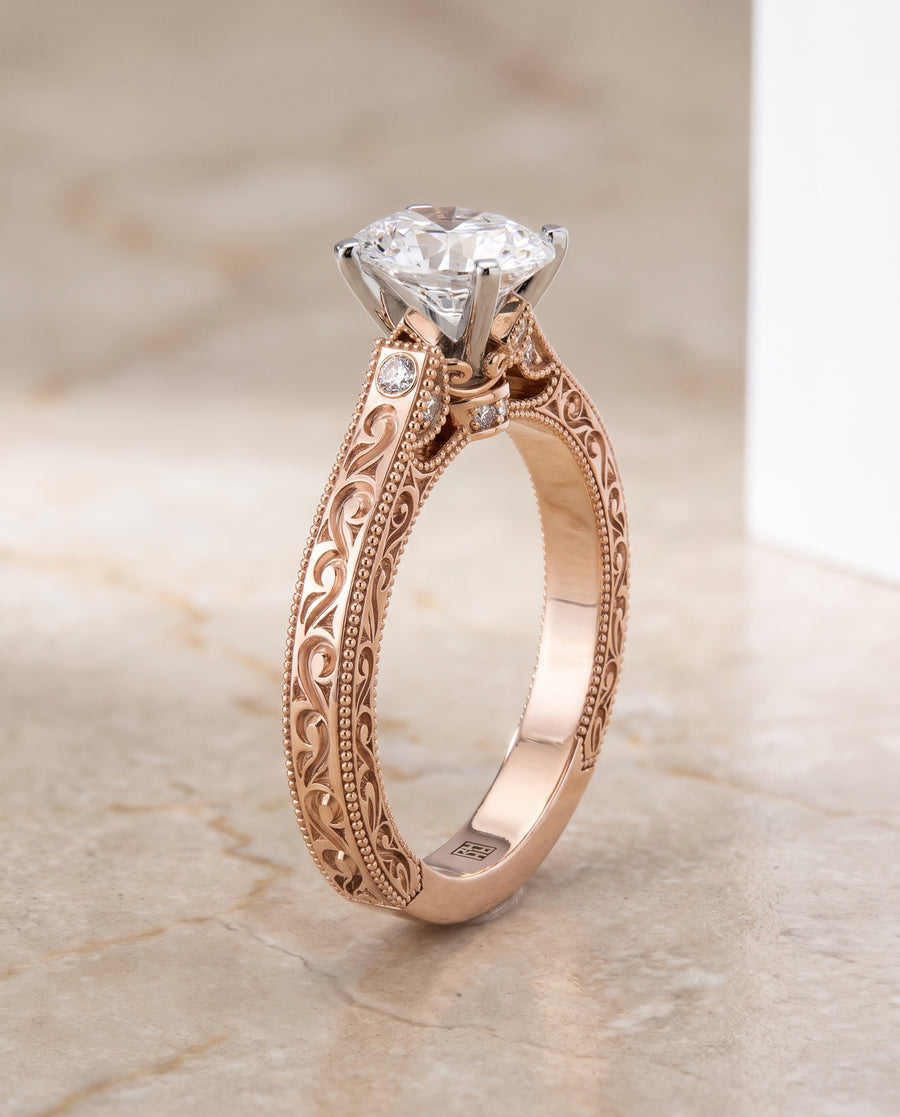The Stella Engagement Ring, made to order in our Los Angeles atelier