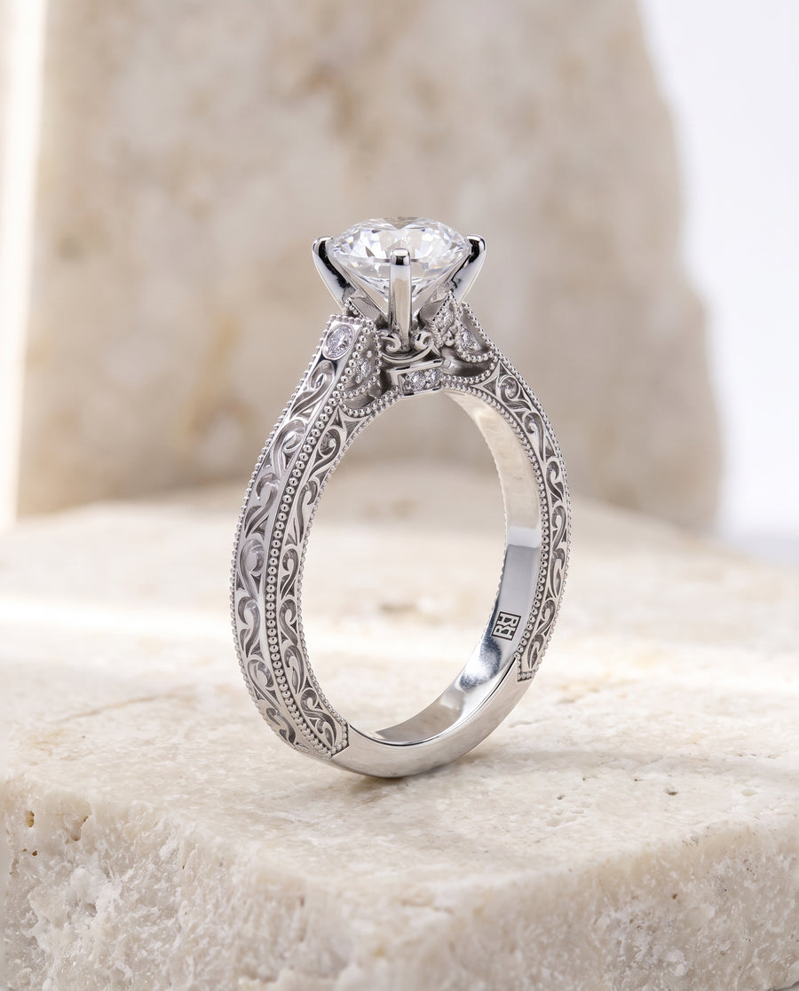 The Stella Engagement Ring, made to order in our Los Angeles atelier