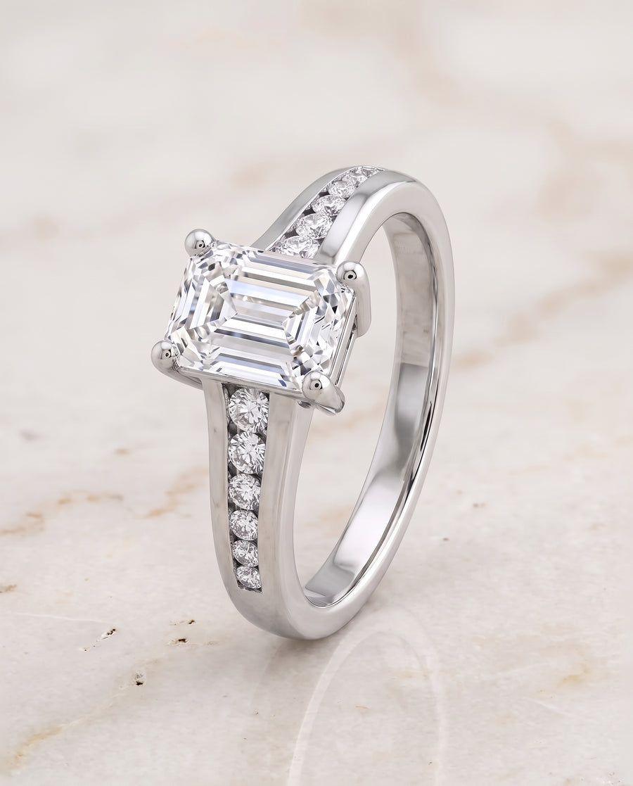 The Stevie Engagement Ring, made to order in our Los Angeles atelier