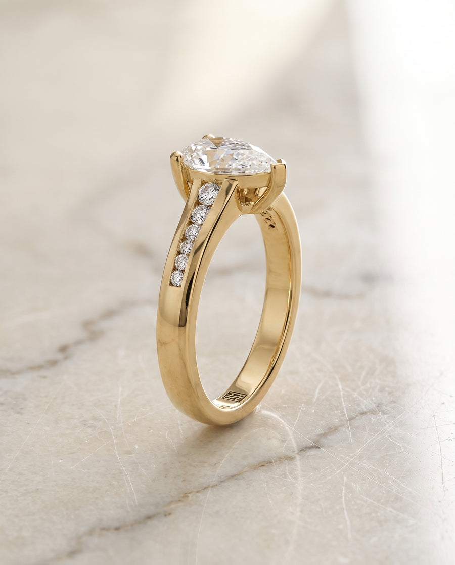 The Stevie Engagement Ring, made to order in our Los Angeles atelier