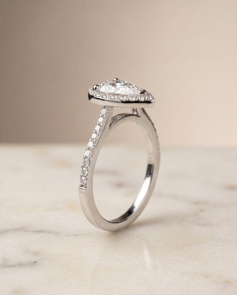 The Taylor Engagement Ring, made to order in our Los Angeles atelier