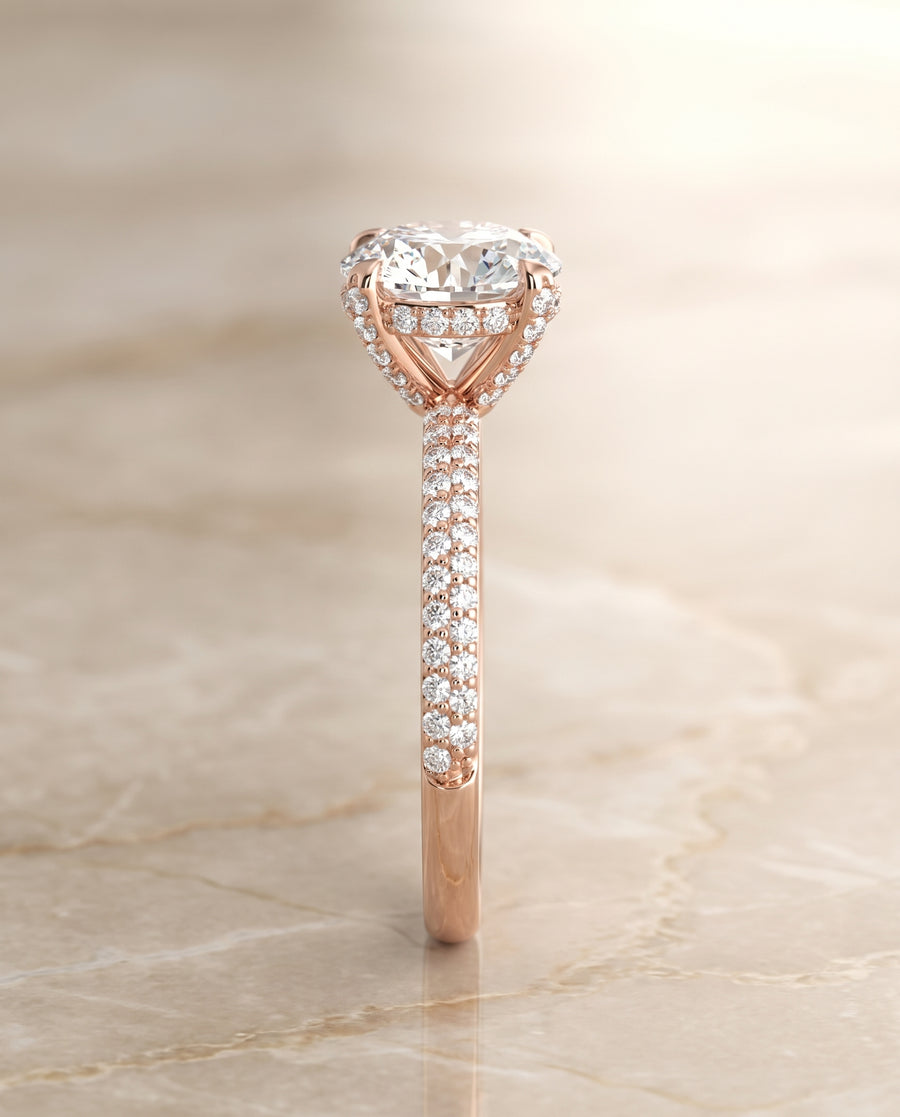 The Tina Engagement Ring, made to order in our Los Angeles atelier