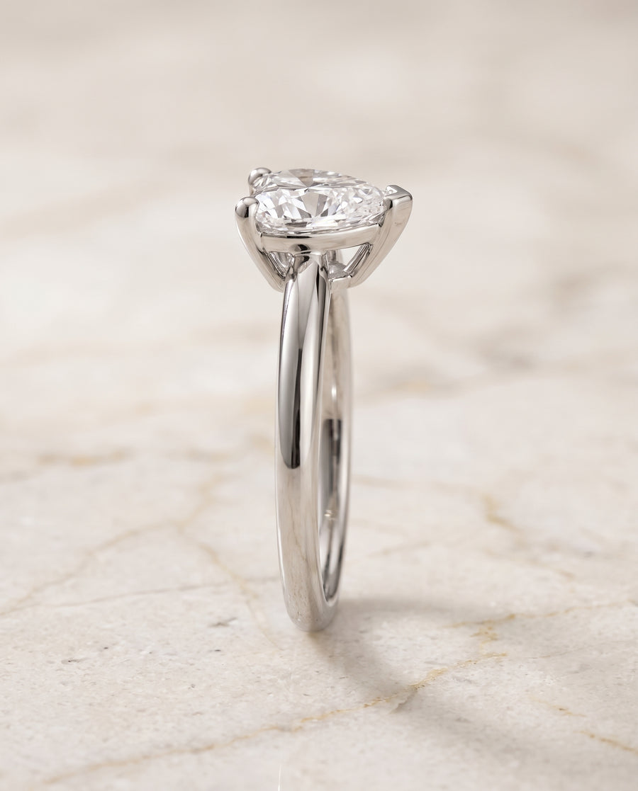 The Tori Engagement Ring, made to order in our Los Angeles atelier
