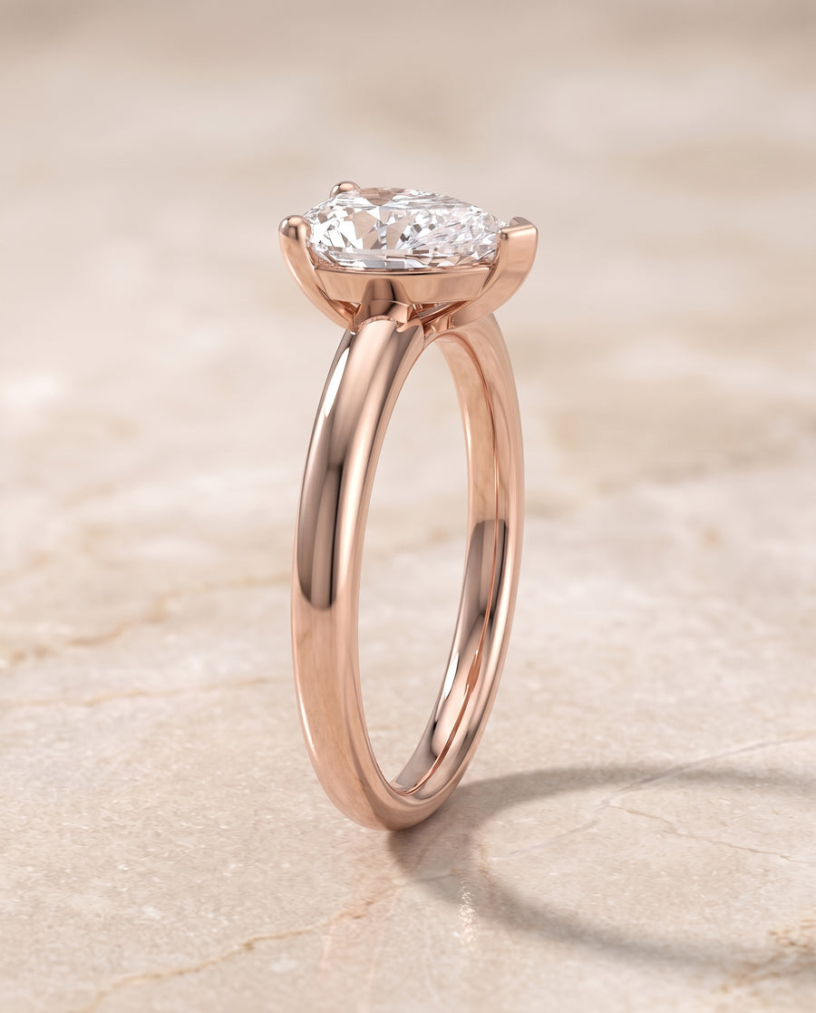 The Tori Engagement Ring, made to order in our Los Angeles atelier