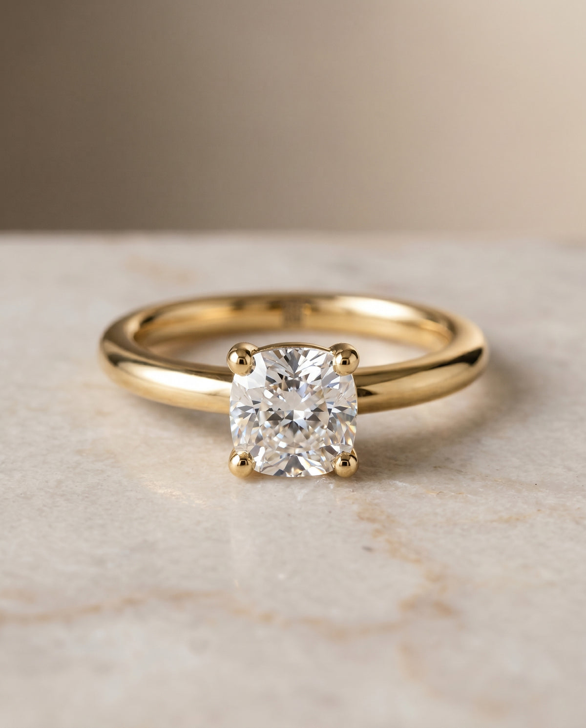 The Tori cushion engagement ring setting in 18K Yellow Gold | RockHer