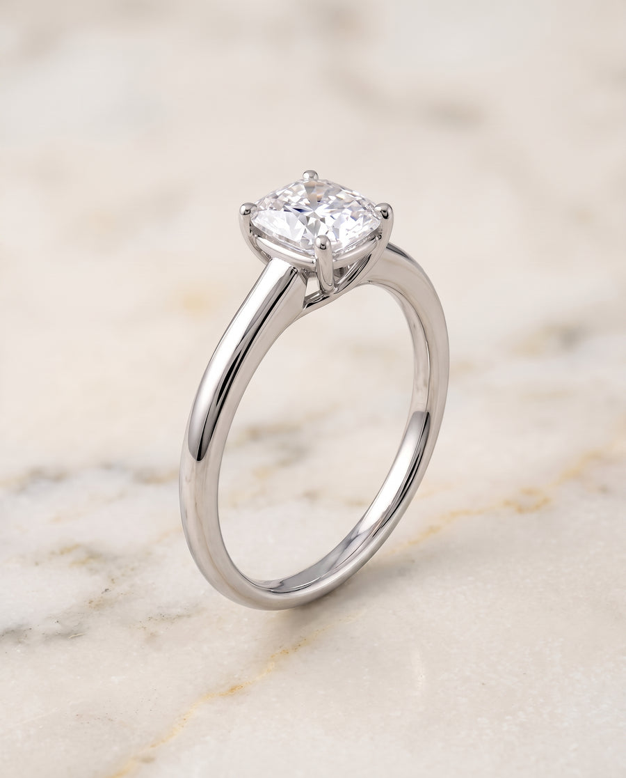 The Viola Engagement Ring, made to order in our Los Angeles atelier