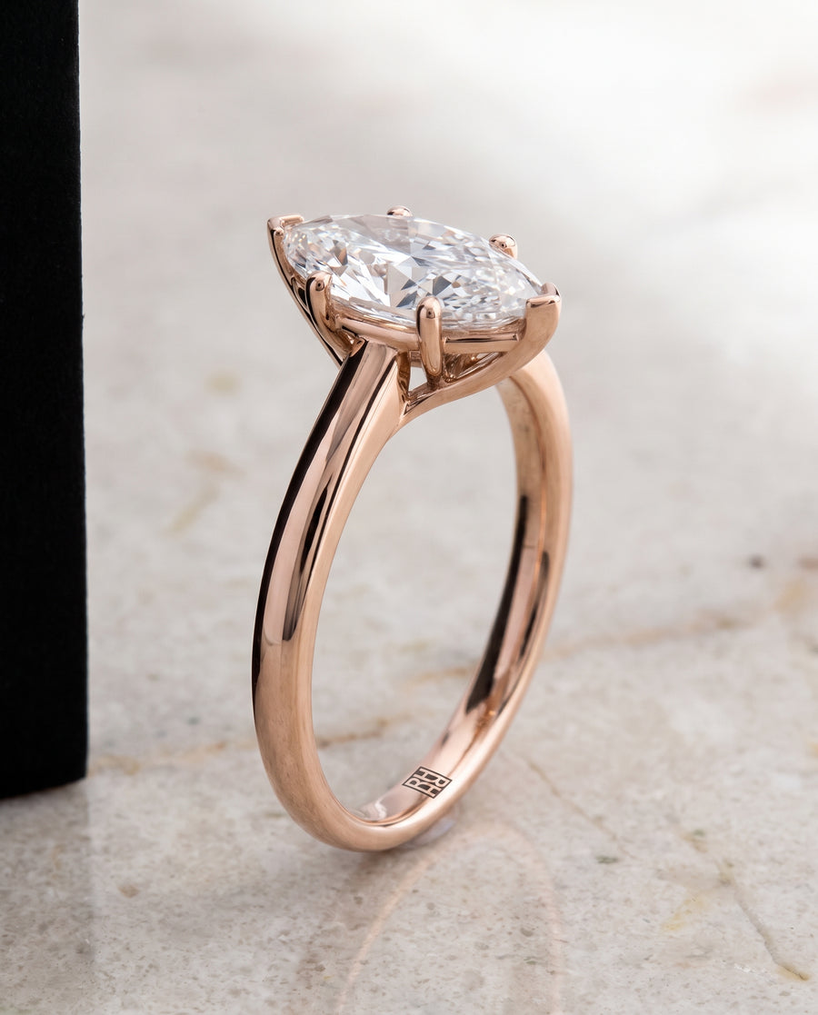 The Viola Engagement Ring, made to order in our Los Angeles atelier