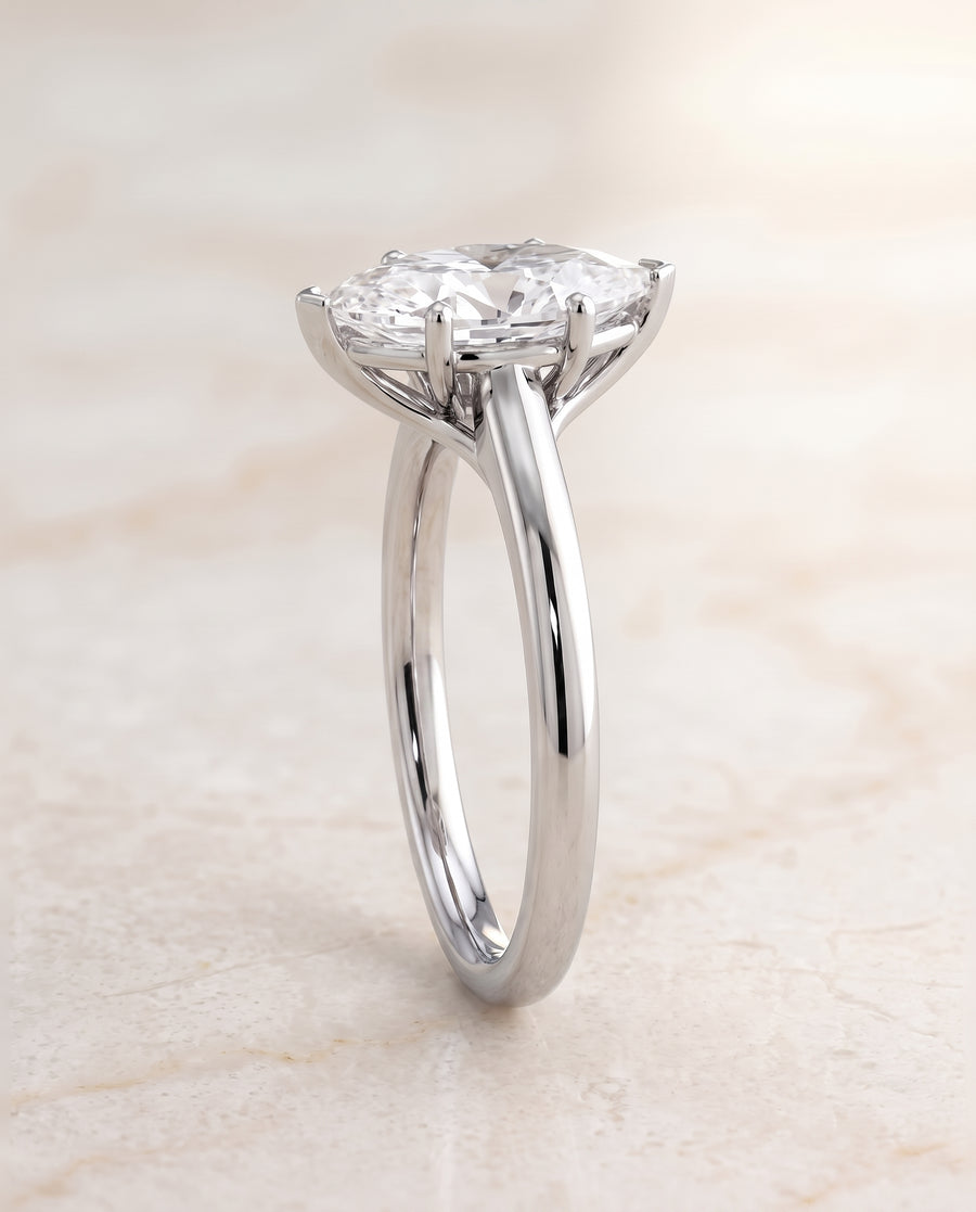 The Viola Engagement Ring, made to order in our Los Angeles atelier