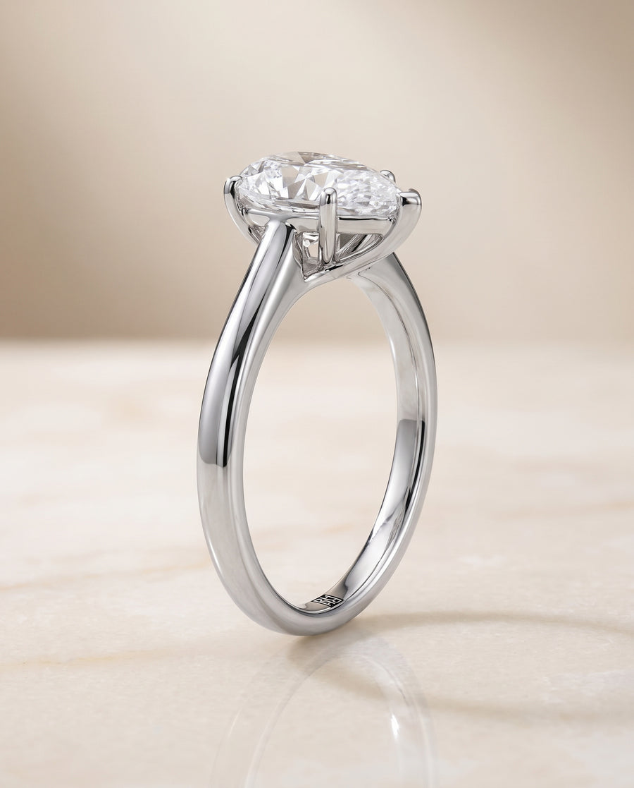 The Viola Engagement Ring, made to order in our Los Angeles atelier