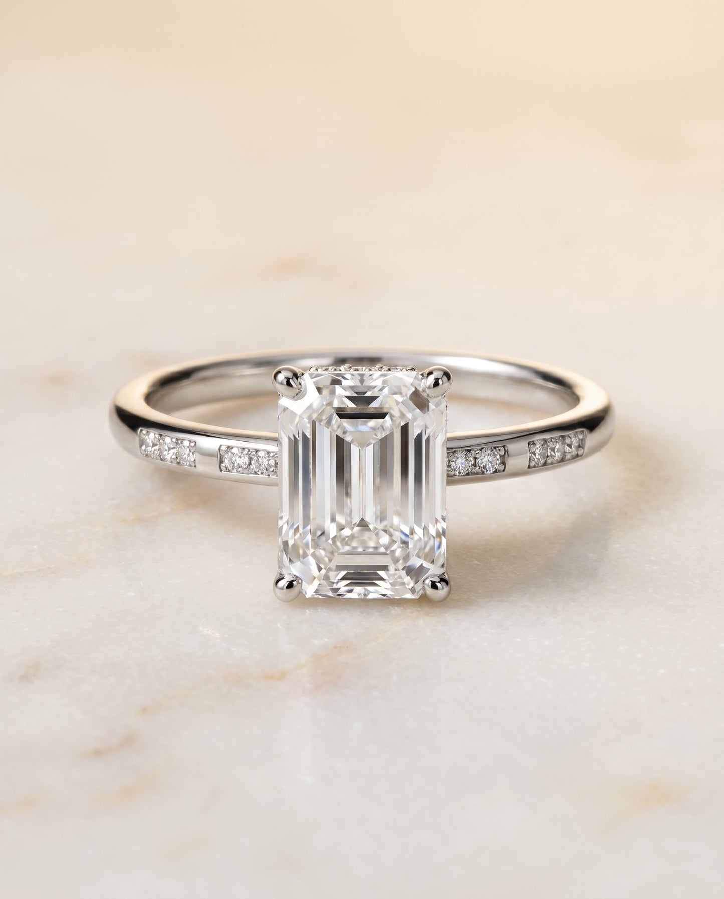 The Wanda Select Solitaire Engagement Ring with Lab Diamond in Platinum - view 1