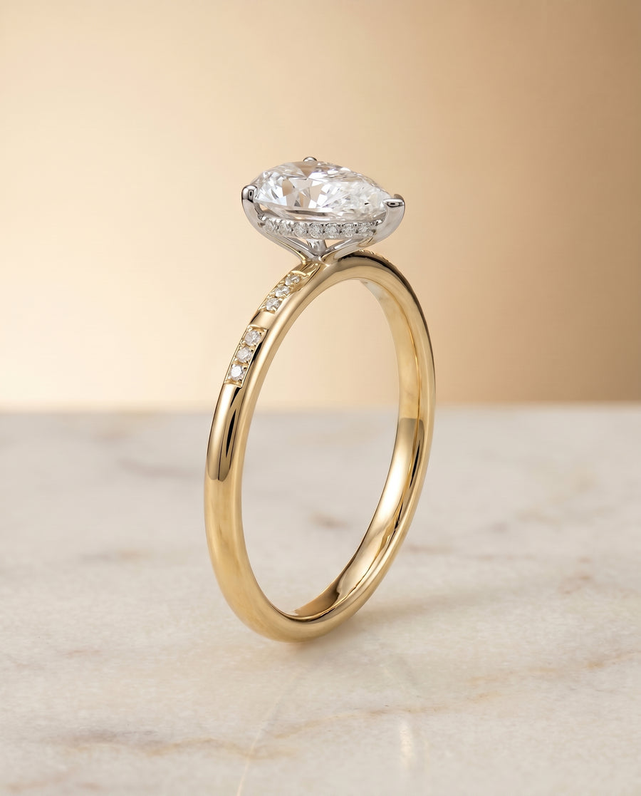 The Wanda Engagement Ring, made to order in our Los Angeles atelier