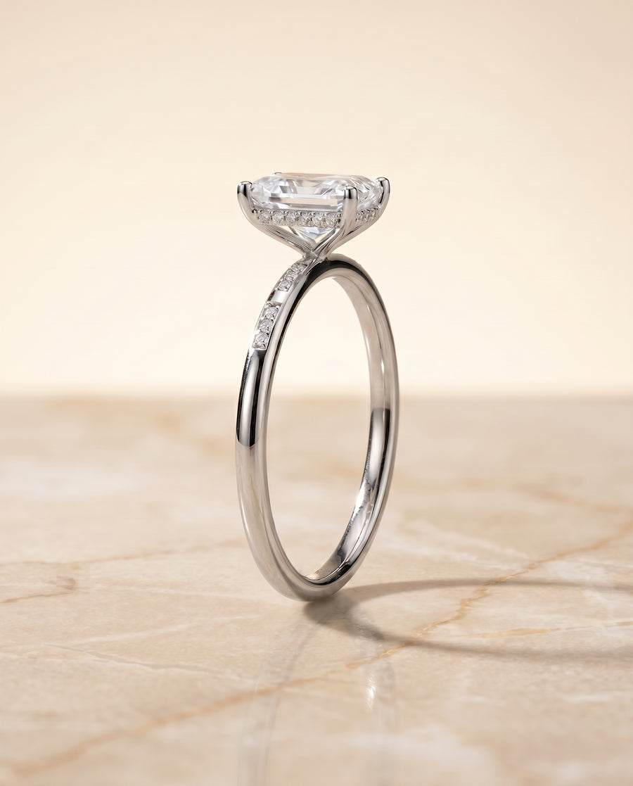 The Wanda Engagement Ring, made to order in our Los Angeles atelier