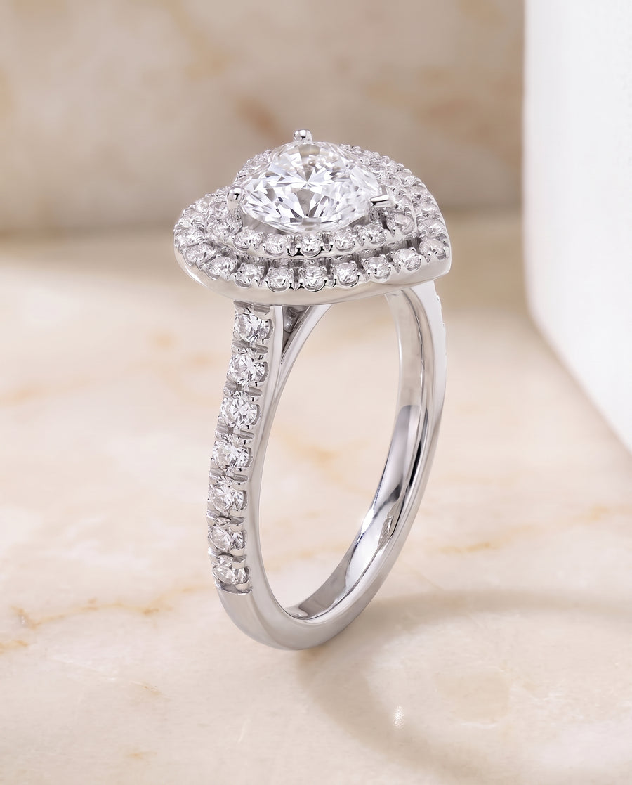 The Whitney Engagement Ring, made to order in our Los Angeles atelier