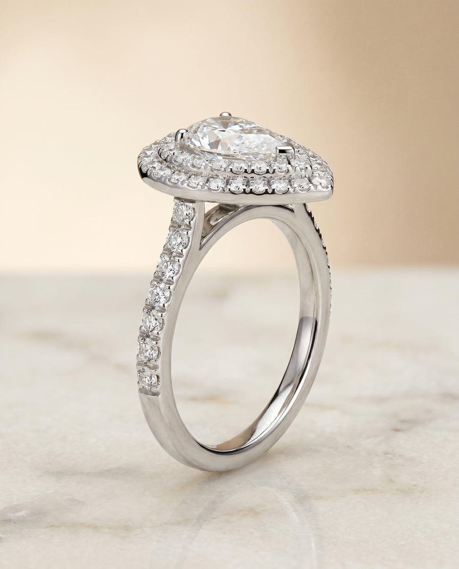 The Whitney Engagement Ring, made to order in our Los Angeles atelier