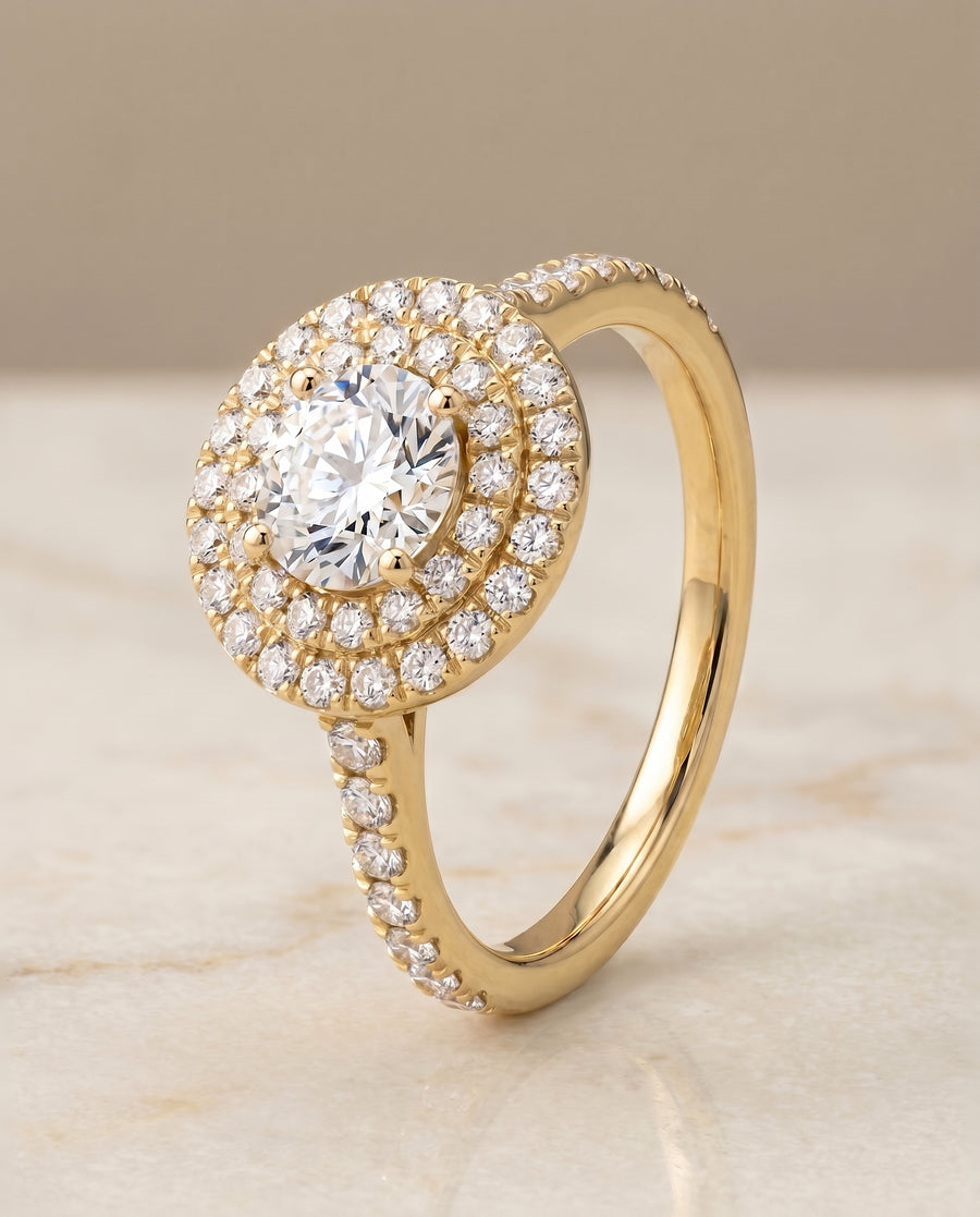 The Whitney Engagement Ring, made to order in our Los Angeles atelier