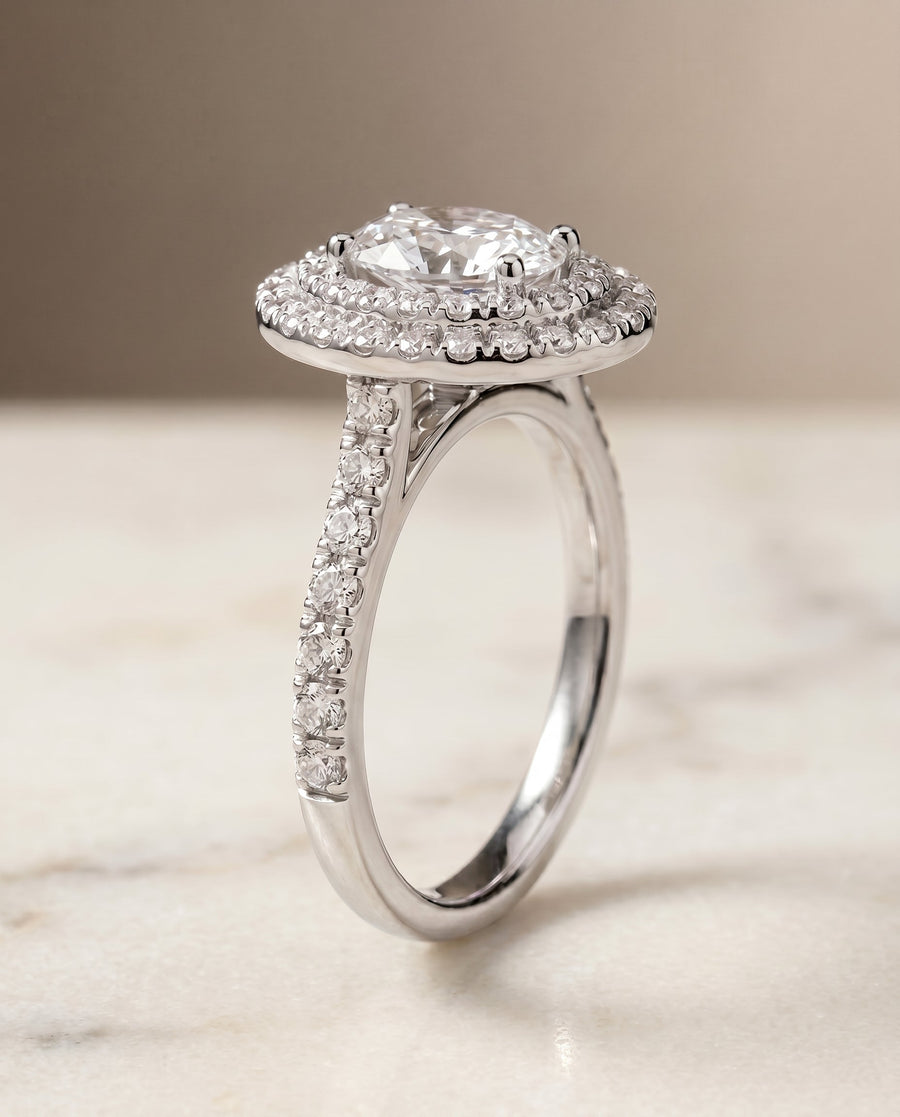 The Whitney Select Engagement Ring, made to order in our Los Angeles atelier