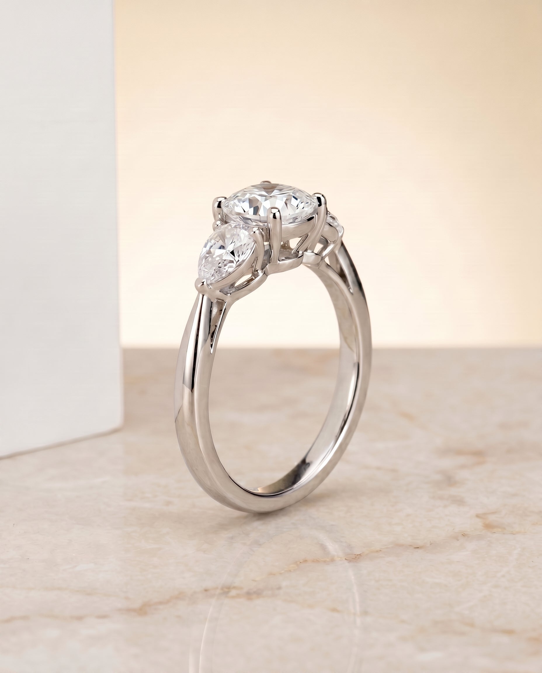 The Angelica setting for cushion diamonds, made to order in Platinum | RockHer