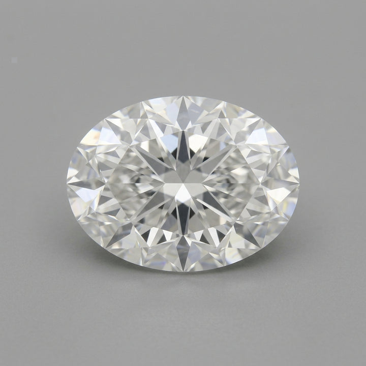 1-1/4 Carat Oval Lab Grown Diamond — top-down face-up view