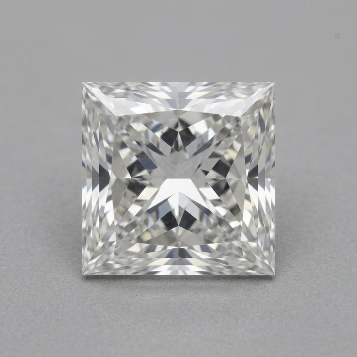 1-1/4 Carat Princess Lab Grown Diamond — top-down face-up view