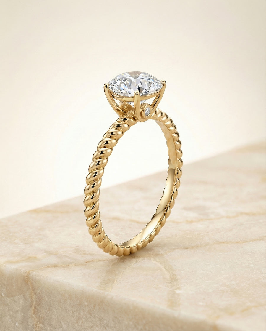 The Charlie Engagement Ring, made to order in our Los Angeles atelier