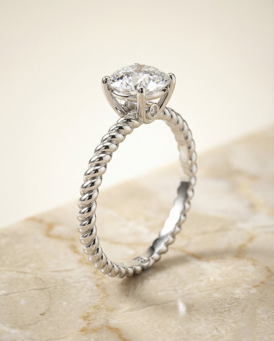 The Charlie Select Engagement Ring, made to order in our Los Angeles atelier