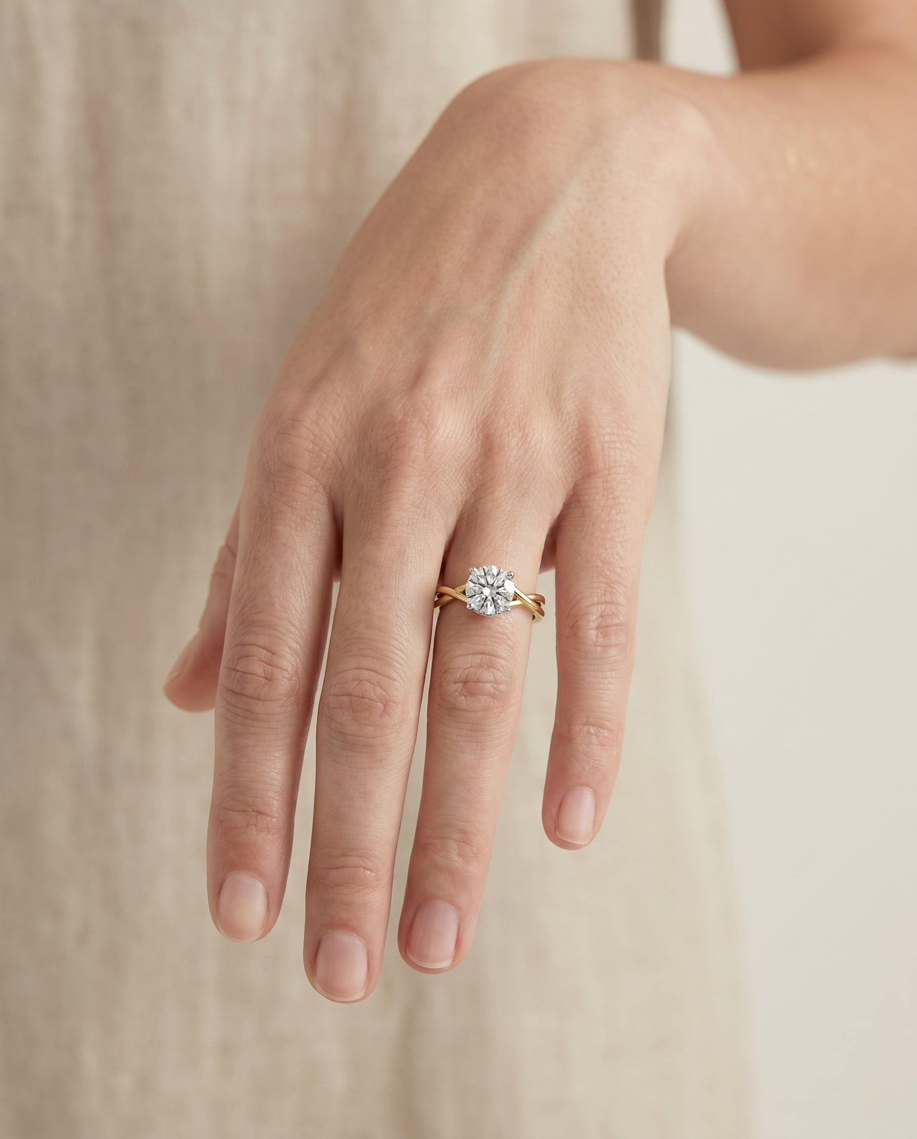 The Blondie setting for emerald diamonds, made to order in 18K Yellow Gold | RockHer