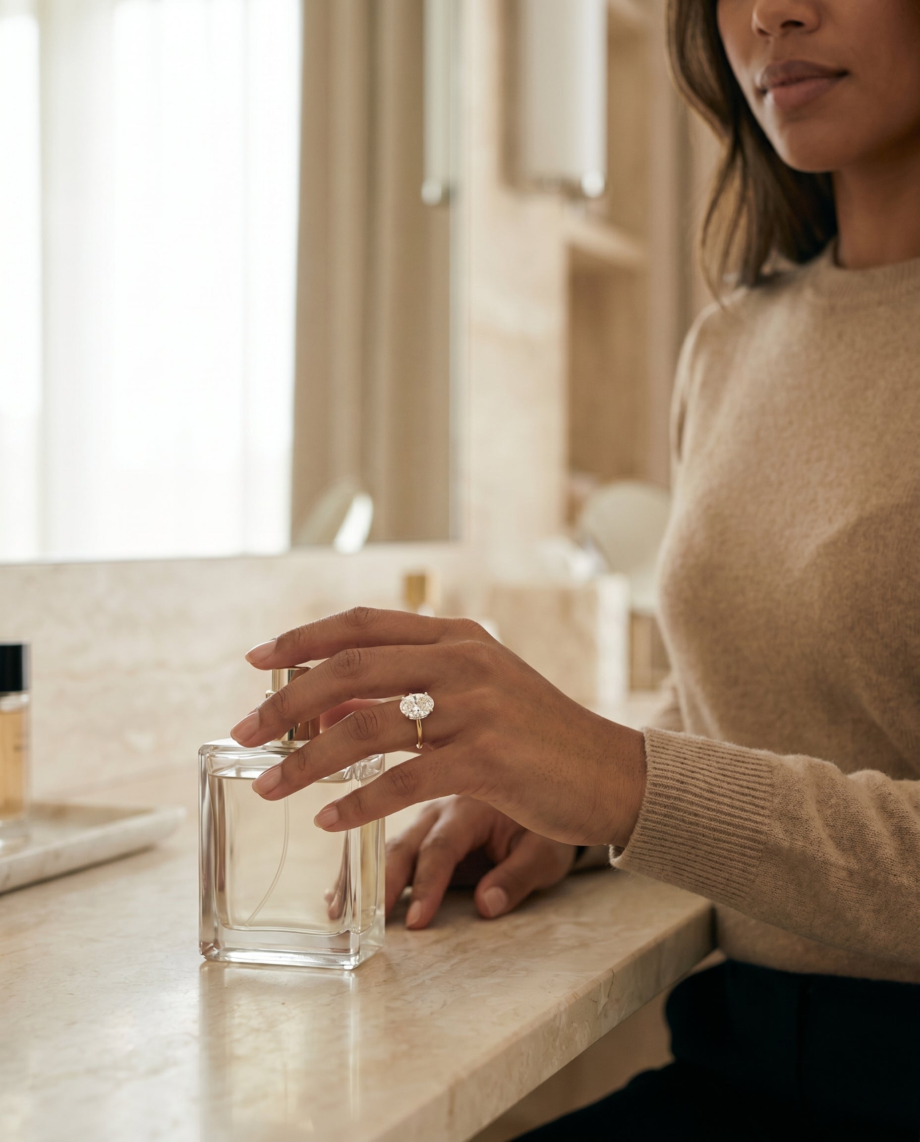 Made to order: The Eartha oval engagement ring setting in 18K Yellow Gold | RockHer