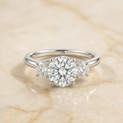 Anita Select Round 18K White Gold