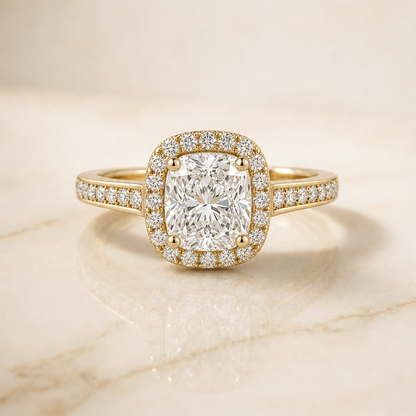 Genesis Select Cushion 18K Yellow Gold