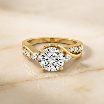 Alice Select Round 18K Yellow Gold