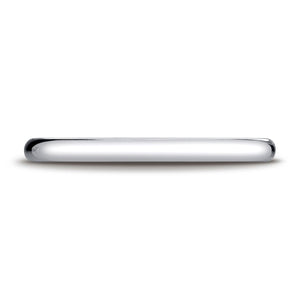 2mm Slightly Domed Traditional Oval Wedding Band, in Platinum | RockHer