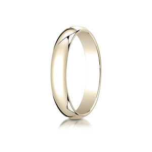 4mm Slightly Domed Traditional Oval Wedding Band, in 18K Yellow Gold | RockHer